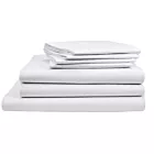Merit Collection™ T260 Hospitality Luxury Percale Pillowcase 1cm Tone on Tone Stripe White