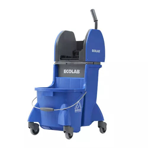 Bulk Premium Ecolab DuraLoc Dual Cavity Mop Bucket, Blue Linen Plus