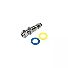 ** Discontinued **  Poly Q.D. Female Panel Mount with Shut-off, 1/4