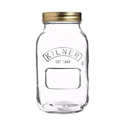 Kilner 1 Litre Round Preserve Jar, Clear(KLN13802)