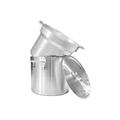 Nella 20 Qt Double Broiler with Perforated Inner Pot, Aluminum