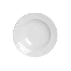 Steelite Monaco Soup/Pasta Plate, White, 9.5