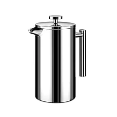 Minimal 1 Litre French Press, Stainless Steel