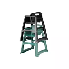 Rubbermaid sturdy chair youth seat avecout wheels, noir - f