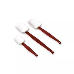 Rubbermaid High Heat Spoon Scraper, Red, 16.5