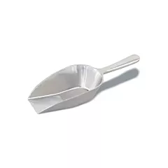 Browne aluminum flat-bottom scoop, 4.25