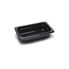 Cambro Camwear Food Pan, 1/4 Size, Black, 2.5