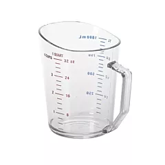 Cambro 100MCCW135 Camwear 1 Quart Clear Measuring Cup