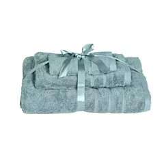 100% Turkish Cotton Combed Ring Spun 600 GSM Bath Towel Set - Seaform Blue