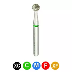 Crosstech Diamond Burs A5, 801-021 Fine, Round, 5/pkg