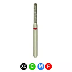 Crosstech Diamond Burs B1, 836-014, Flat End Cylinder, Standard Grit, 5/pkg