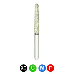 Crosstech (101-C5F) Diamond Burs C5 850L/018 Fine, Round End Taper, 5/Pkg