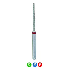 Crosstech (101-C5SSF) Diamond Burs C5 850L/012 Fine, Round End Taper, 5/Pkg