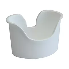 Ear Basin, White Plastic, Autoclaveable