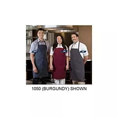 Premium Uniforms Standard Bib Apron with 2 Pockets, Black(1050B)