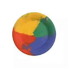 G.E.T. Melamine Wide Rim Plate, Diamond Celebration, 10.5