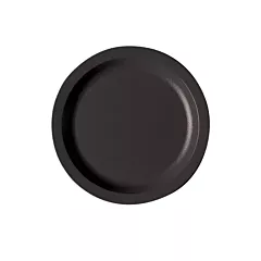 Cambro Camwear Narrow Rim Plate, Black, 7.25