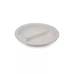 Vollrath Divided Round Porcelain Food Pan for Induction Chaf