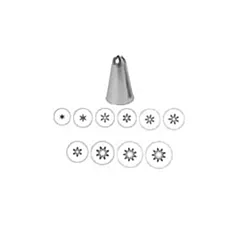 Johnson-rose cake decorating tube closed star, size 3 - 403