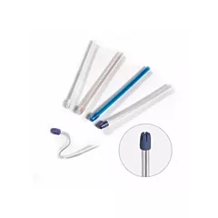 Crosstex Advantage Saliva Ejectors Clear with Blue Tip, 100/bag (VM108-ZCBI)