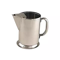 Browne stainless steel water pitcher w/ guard, 64 oz - 51508