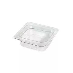 Cambro camwear pan, clear, 1/6 size/2.5