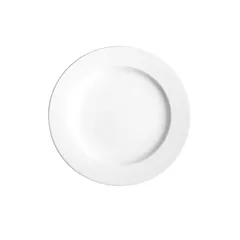 Continental polaris plain white wide rim plate, 10.75