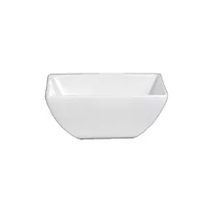 Steelite Varick Cafe Porcelain Square Bowl, White, 6 oz - 69