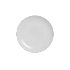 Steelite alpha ceram round coupe plate, white, 10.5