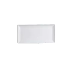 Steelite Varick Cafe Porcelain Rectangular Plate, White, 11