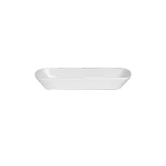 Steelite Varick Cafe Porcelain Rectangular Tray, White, 7.75