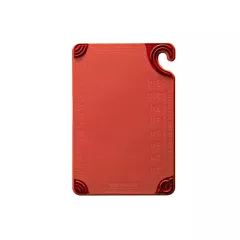 San jamar saf-t-grip cutting board, red, 12â€ x 18â€ - cbg1218