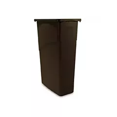 Rubbermaid slim jim waste container, brown - 152/1956181