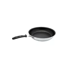 Vollrath steelcoated fry pan w/ gator grip, 12