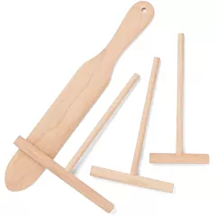 Fox Run 4 Piece Crepe Maker Tool Set, Beechwood(11645)