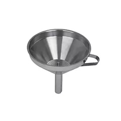 Johnson-Rose Stainless Steel Funnel w/ Removable Strainer, 5