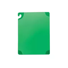 San jamar saf-t-grip cutting board, green, 9