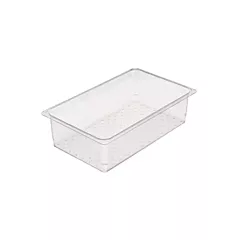 Cambro camwear colander pan, clear, full size, 5