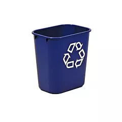 Rubbermaid blue waste basket, 12.9l - 152/fg295573blue