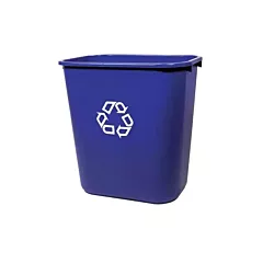 Rubbermaid blue waste basket, 26.6l - 152/fg295673blue