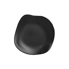 Delfin marisol plate, noir, 7 1/4