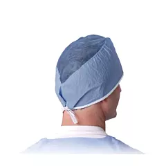 Surgeon's Cap, Disposable, Tie Back, Blue 100/box