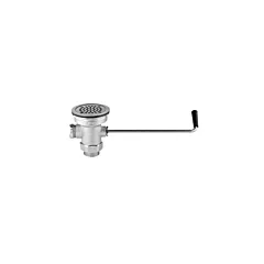 T&S Waste Valve, Twist Handle, 3-1/2