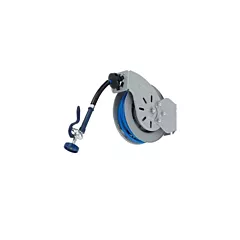 T&S Open Hose Reel System w/ Spray Valve, Epoxy Coated Steel