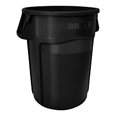 Rubbermaid Brute 32 Gallon Round Trash Can, Black