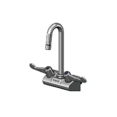 T&S Wall Mount Faucet, w/ Wrist Handle, 4