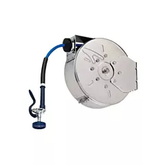 T&S Hose Reel System, Enclosed, Stainless Steel, 3/8