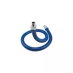 Dormont braided connector hose, blue, 36