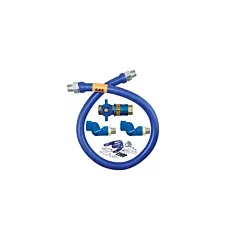 Dormont gas connector kit w/ 2 swivels & restraining cable,