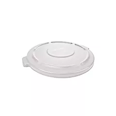 Rubbermaid brute self-draining waste container cover, white,